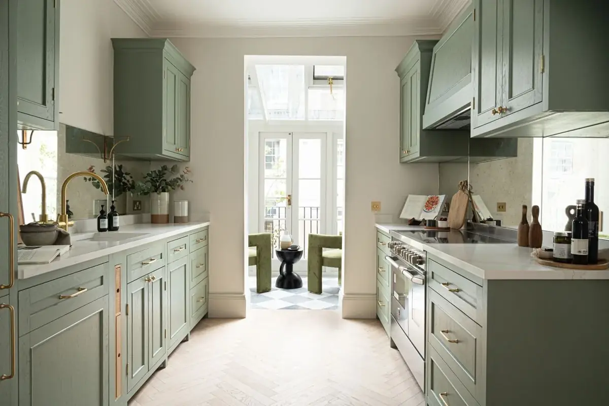 Hugh Street galley kitchen after refurbishment