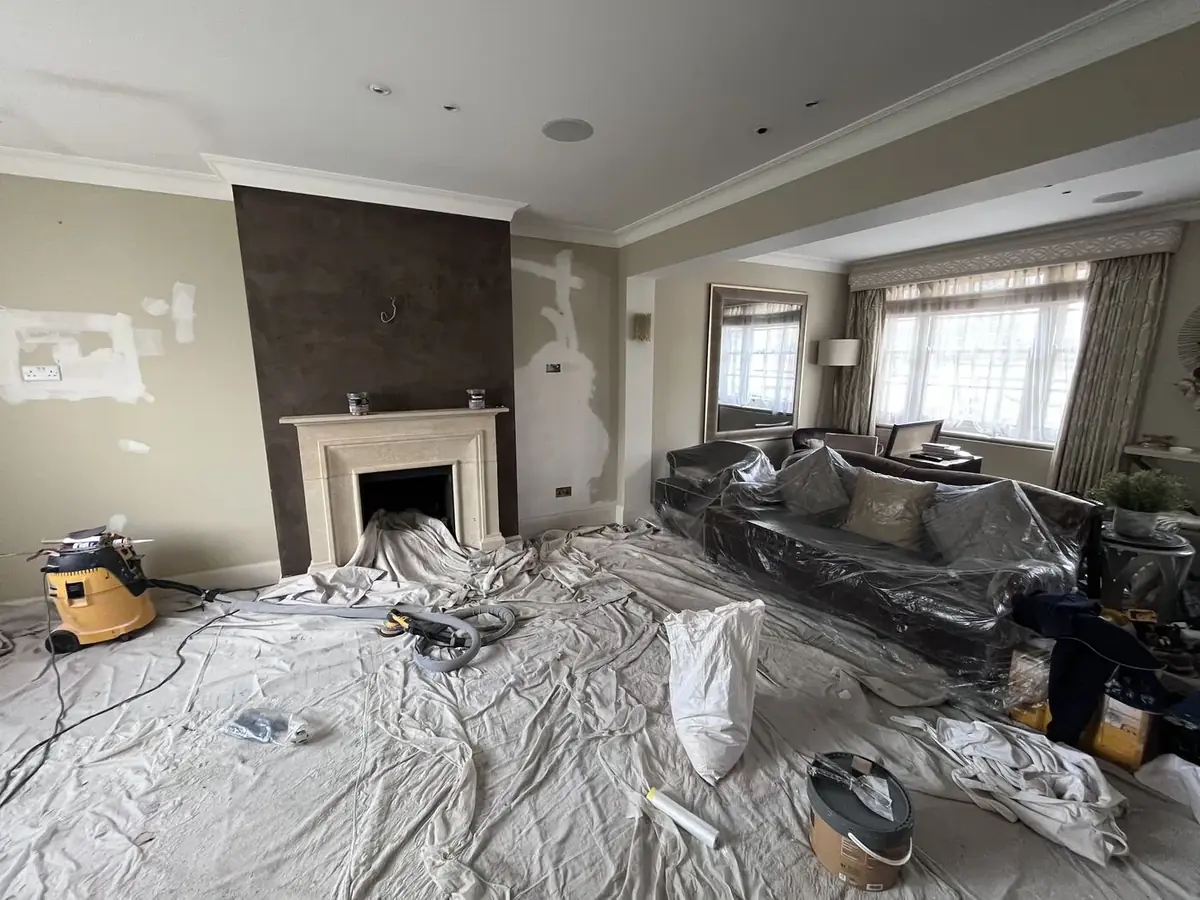 Markham Square sitting room before refurbishment