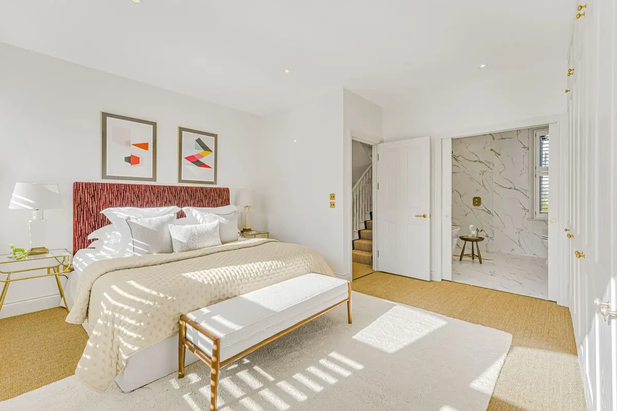 Oakbury Road principal bedroom with en suite after renovation